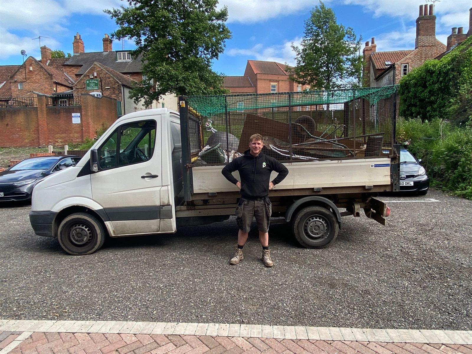 Joel with the Prestige Waste Clearance tipper loaded with sorted metal on the way to a licensed transfer station